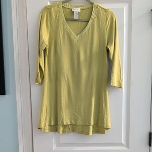 Soft Surroundings Light Green Tunic Top